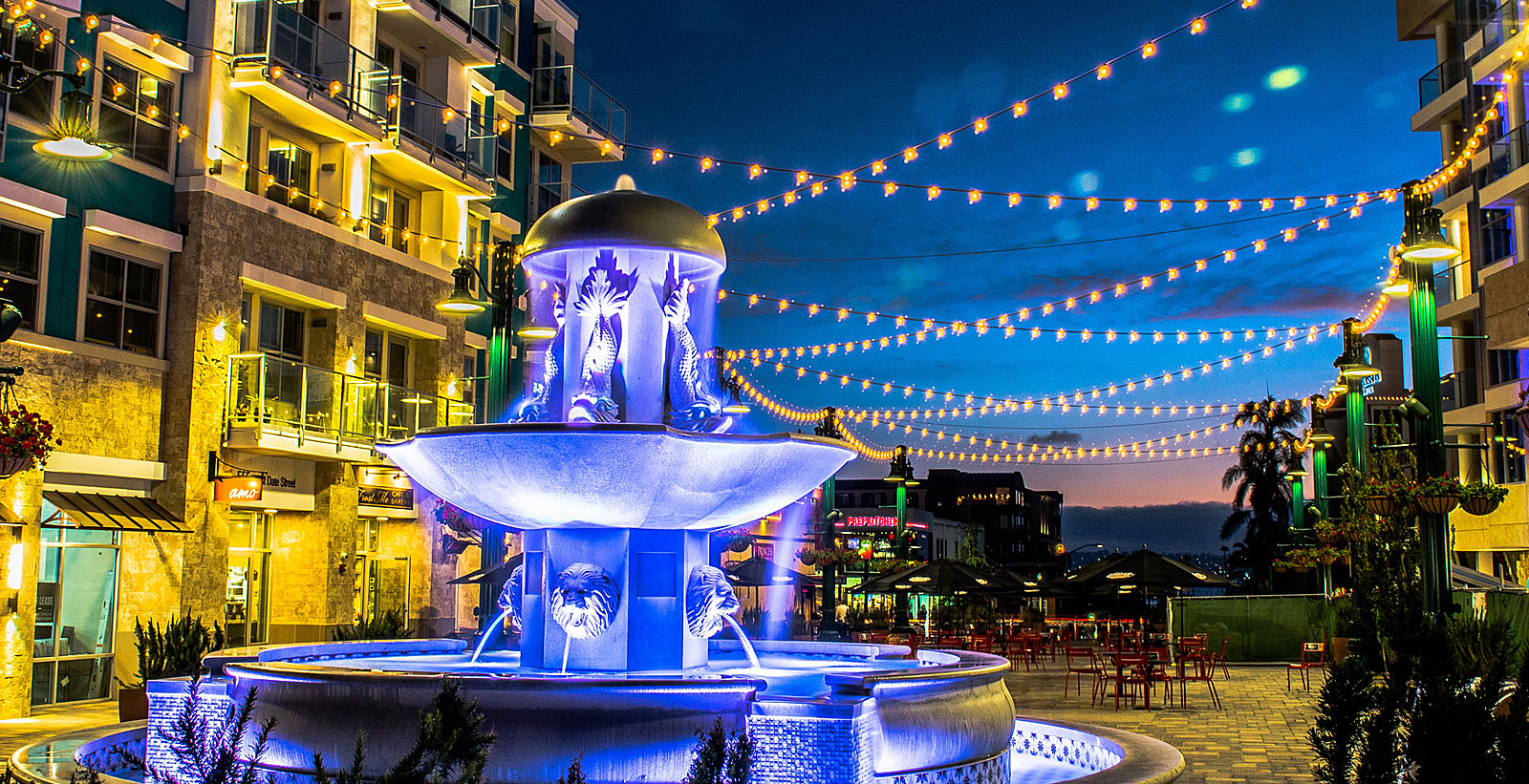 Beautiful Fountain in Little Italy